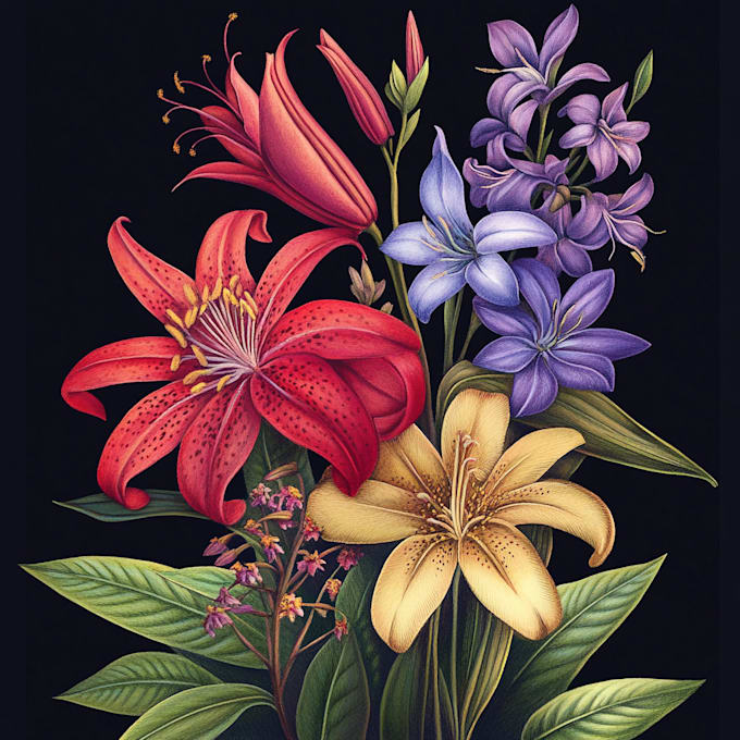 paint watercolour botanical illustrations
