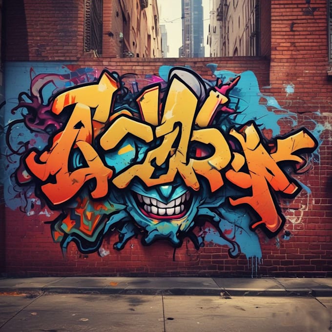 create graffiti text, tags, t shirts, and logo design
