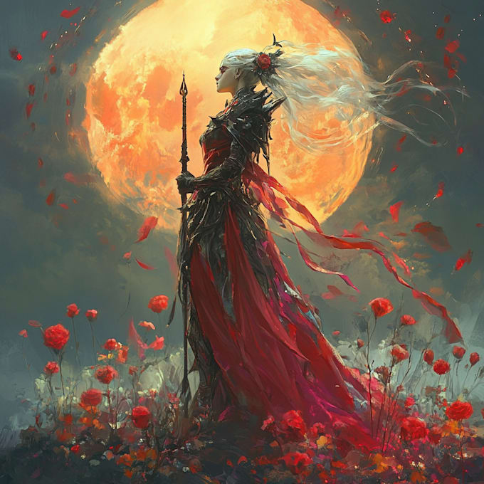 draw fantasy or fantasy character illustration