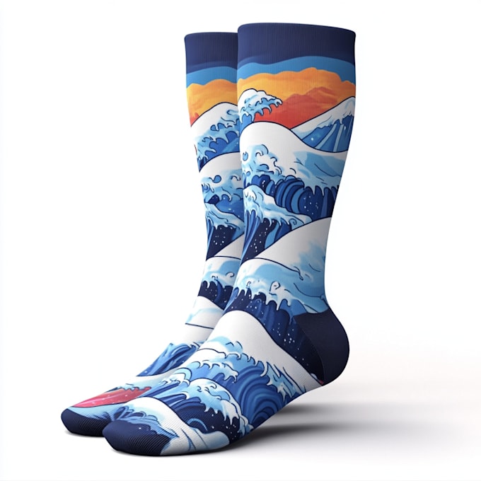 draw beautiful socks design