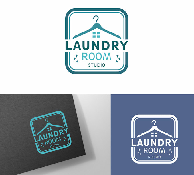 do modern premium quality laundry logo