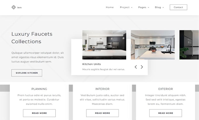 design interior design website for interior designer business