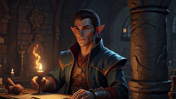 Dnd Characters Doing Math Do a dnd character art and dnd character art by Julianllett | Fiverr
