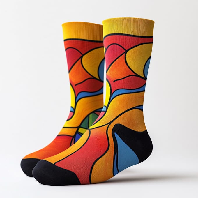 draw unique socks design or sketch for you