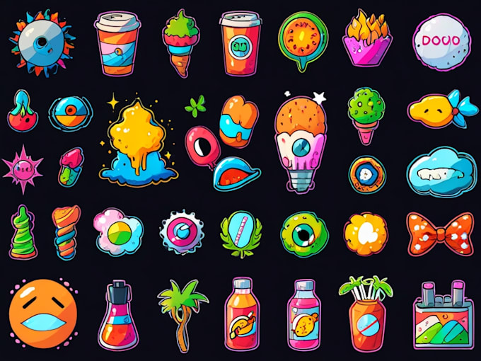 do creative doodle art illustrations , cartoons and icons
