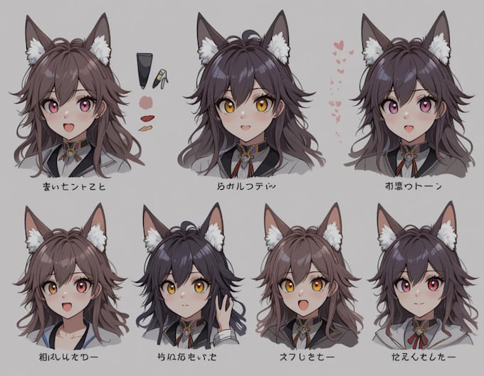 do a reference sheet of your fursona or anime character