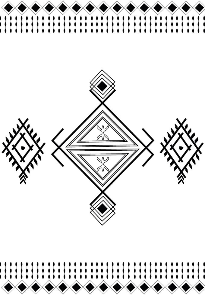 design authentic moroccan rug patterns