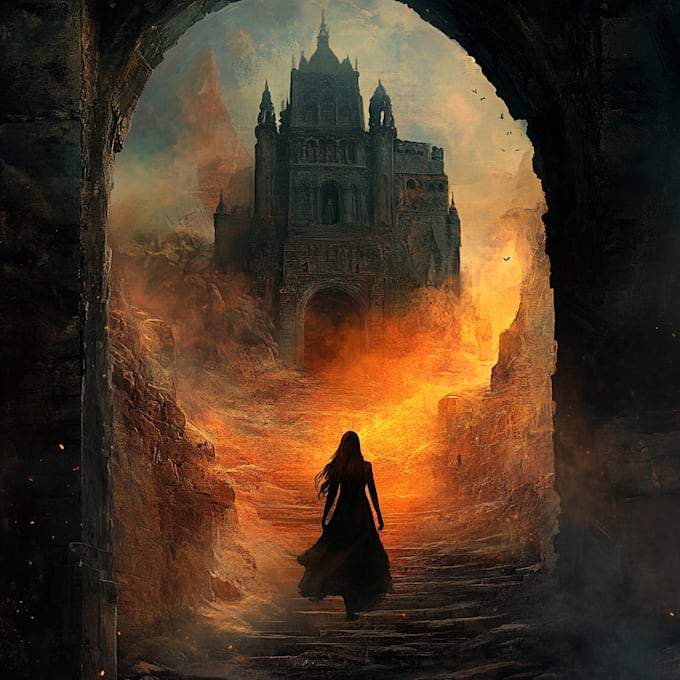 do fantasy book cover, thriller book cover design