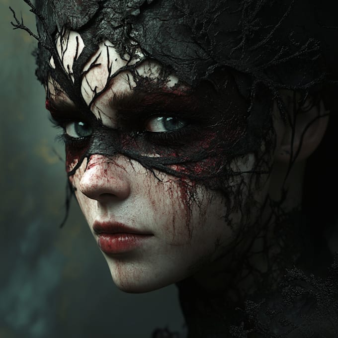 design fantasy and horror pin up girls for halloween