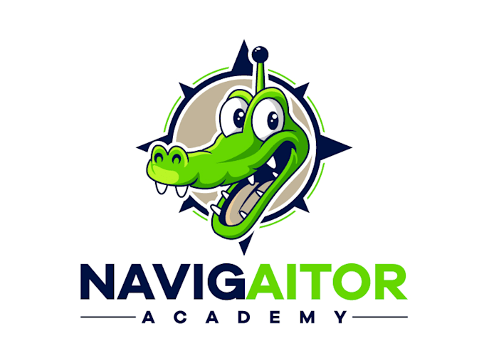 design gorgeous aligator academy logo