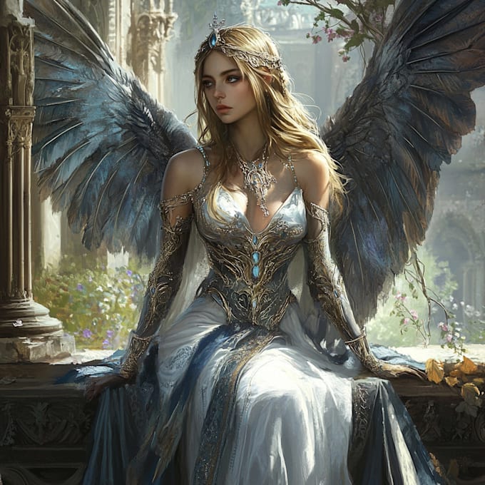 make artwork for fictional fantasy characters