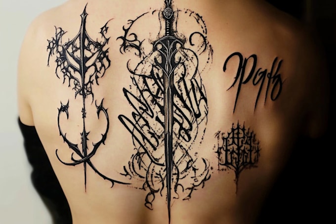not design an average calligraphy tattoo