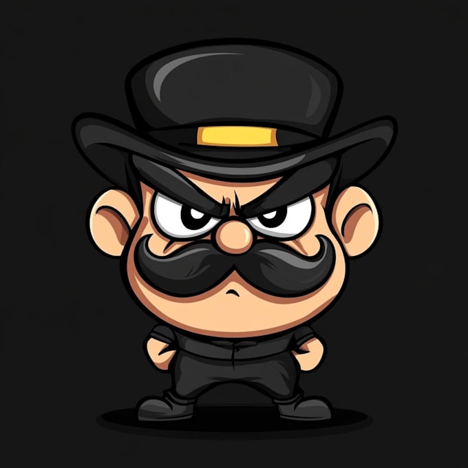 draw an original mascot or cartoon character in vector