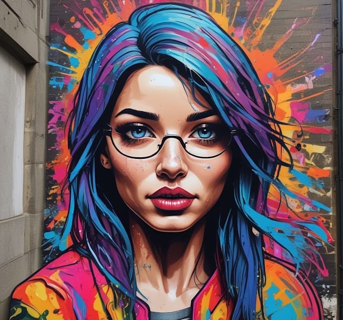 create unique street art graffiti collage