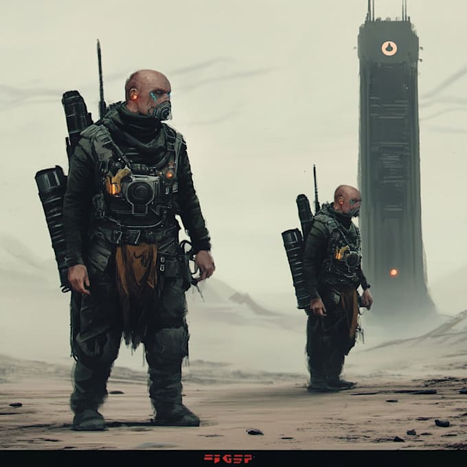 draw sci fi illustration and sci fi art for you