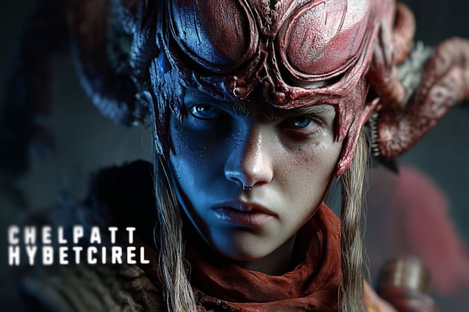 create fantasy, sci fi, character with hyperrealistic style