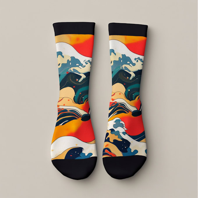 design custom and unique socks design