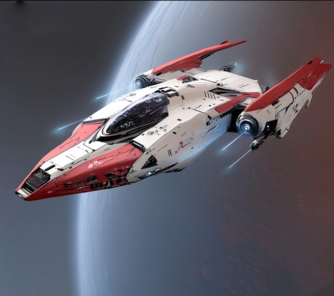 model hard surface scifi vehicles, spaceships