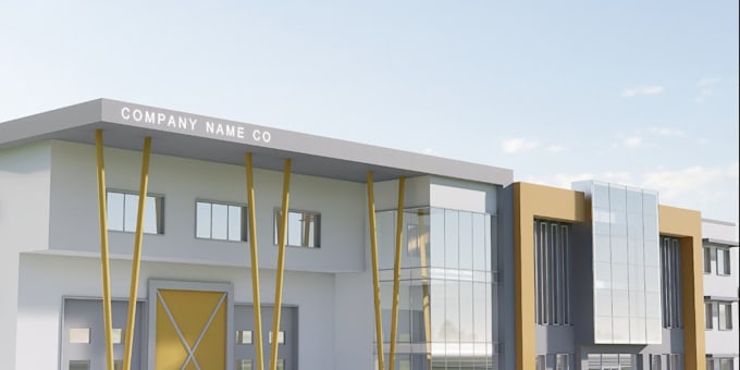 do 3d cgi modeling, 3d cgi warehouse, industrial building, factory layout design