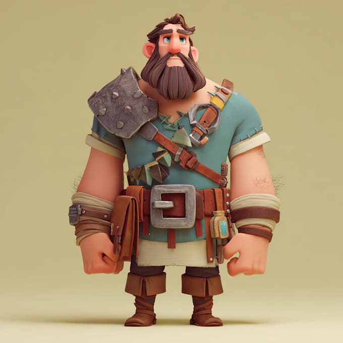 create premium 3d game characters and art