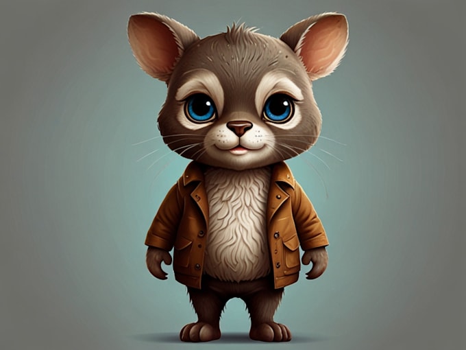 draw cute cartoon or animal illustration