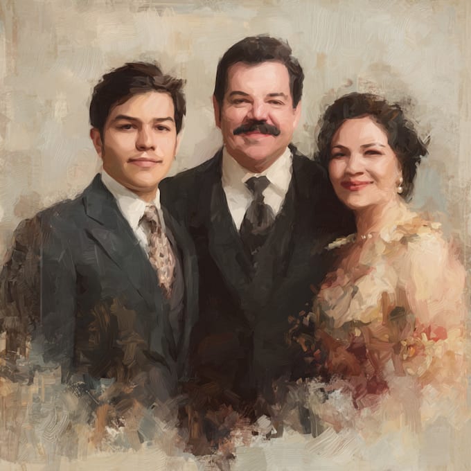 do classical baroque oil painting portrait