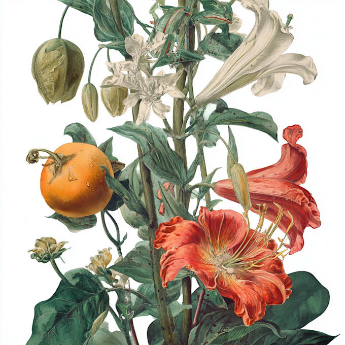 paint watercolour botanical illustrations