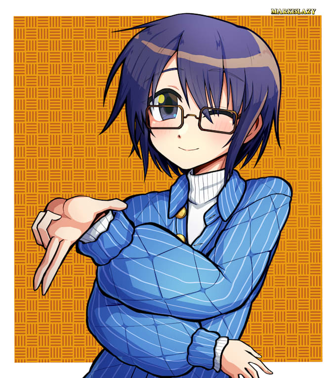 make an anime style illustration