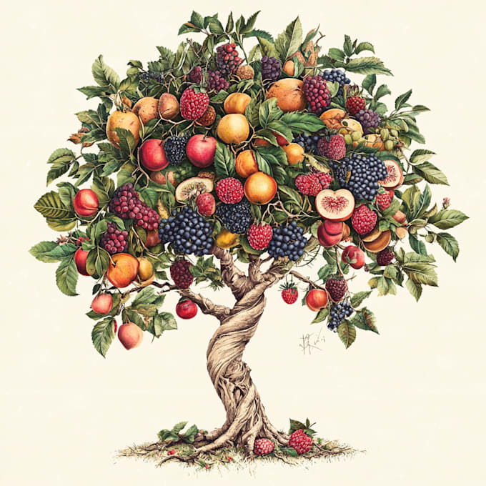 desing a beautiful vintage botanical illustration