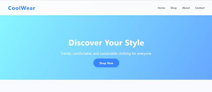 develop websites, landing pages for your brand