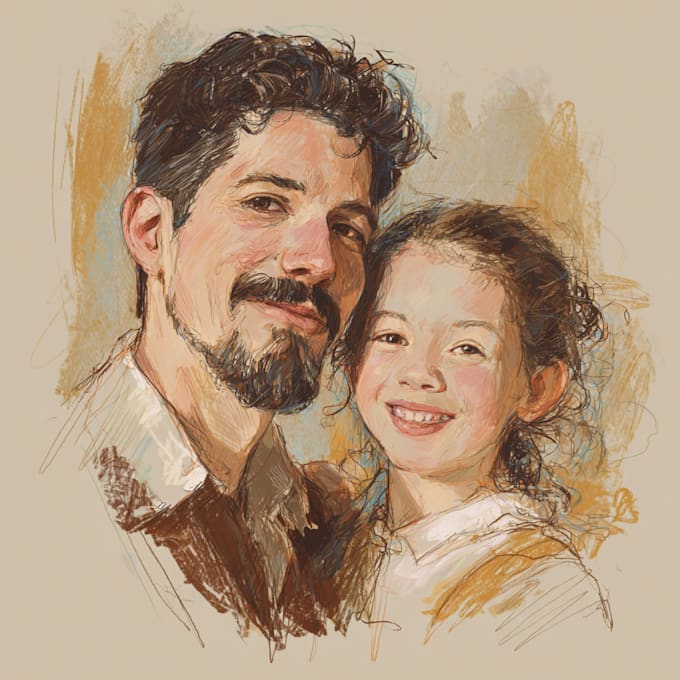 draw a friendship portrait and family portrait