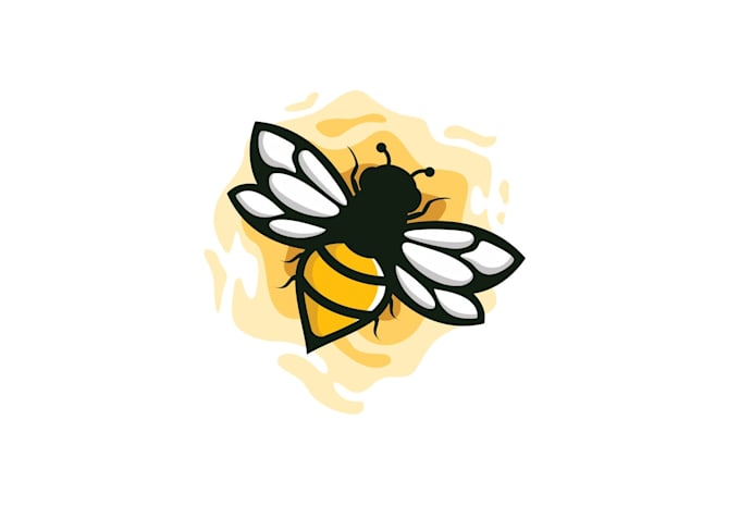 make modern minimalist business bee logo design