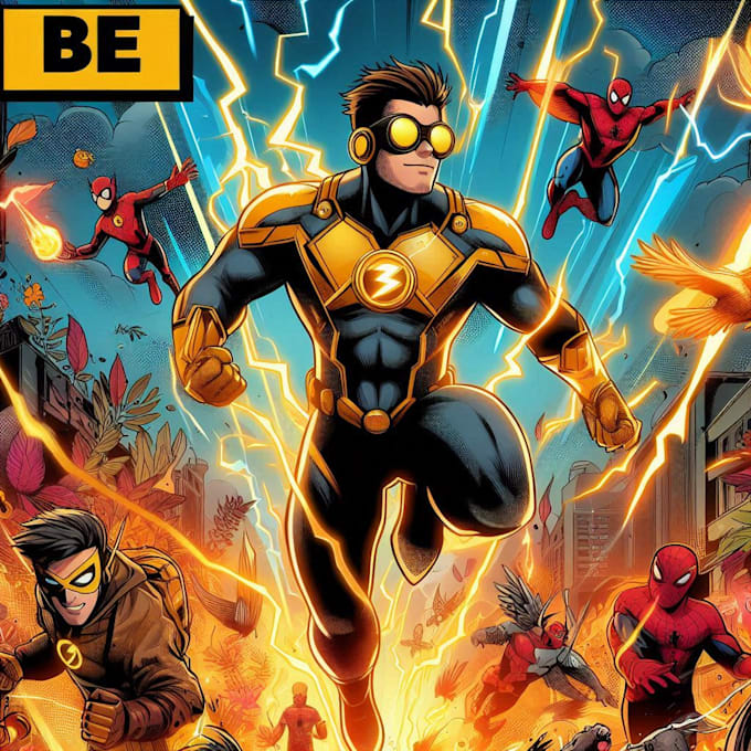 design your original superhero comic logo
