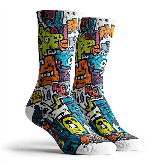 create beautiful socks design