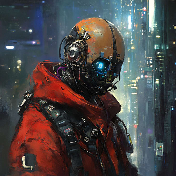 Create your sci fi character illustration or concept art by Hukhus | Fiverr