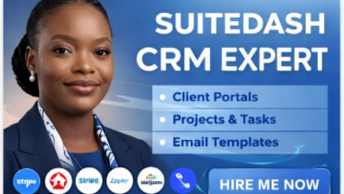 set up suitedash CRM with automations, forms, and integrations as an expert