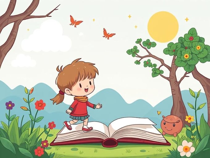 do children book and comic book illustration design