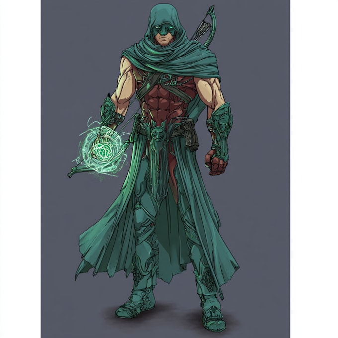 create your fantasy science fiction superhero character