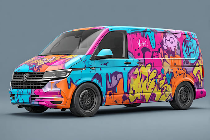 design a car wrap for racing and drift livery