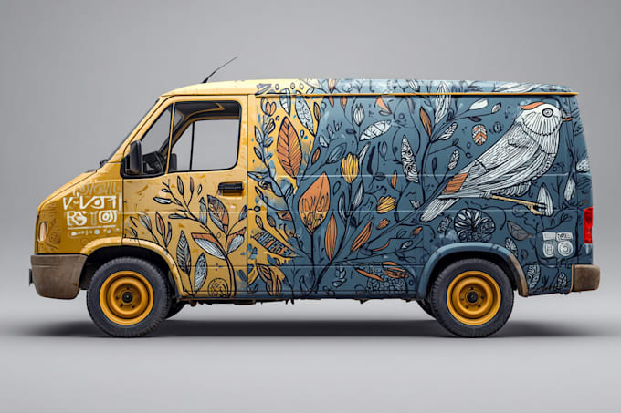 design a professional wrap for your car, bus