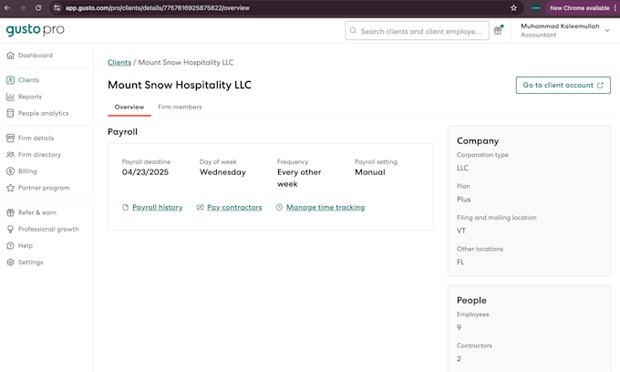 process your gusto payroll