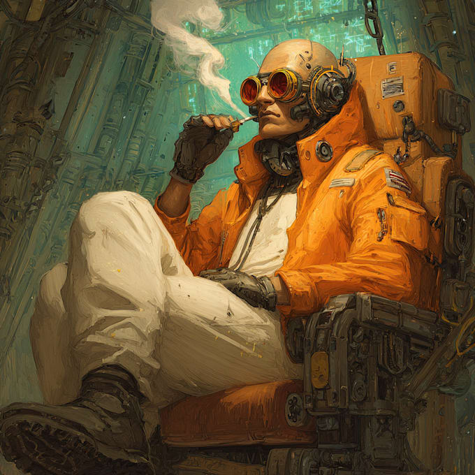 Draw sci fi illustration and sci fi art by Kjhajad | Fiverr