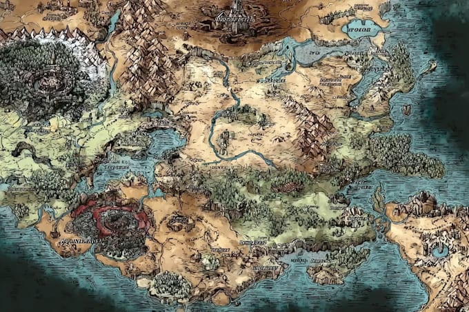 create a fantasy map for you