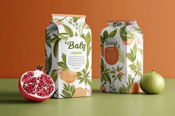 create organic product packaging or label design
