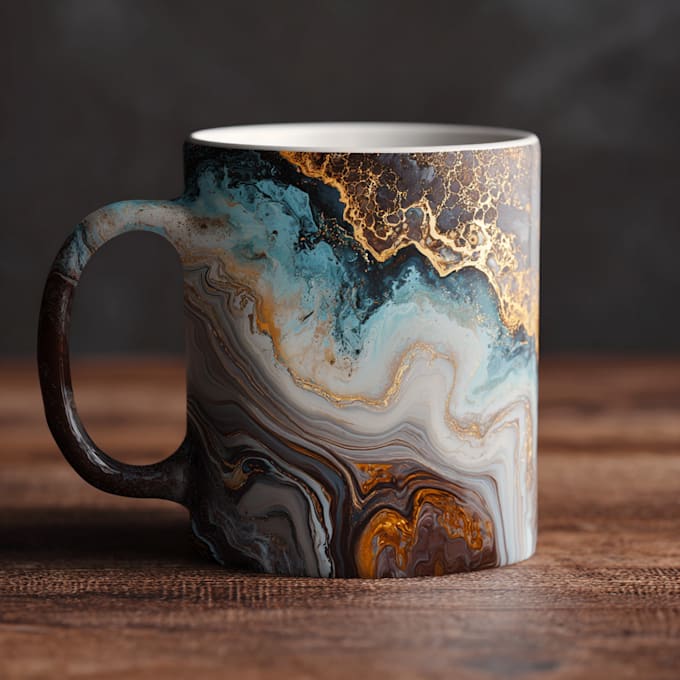 draw coffee mug design for merch