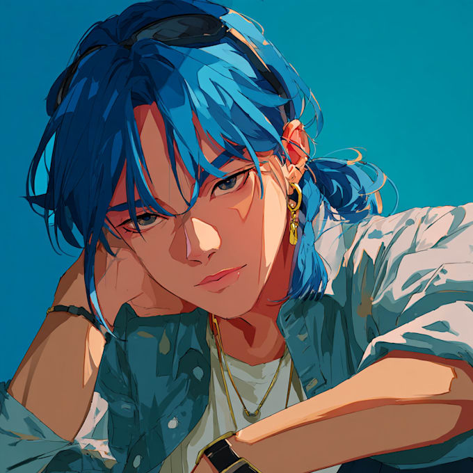 make anime and game style characters art