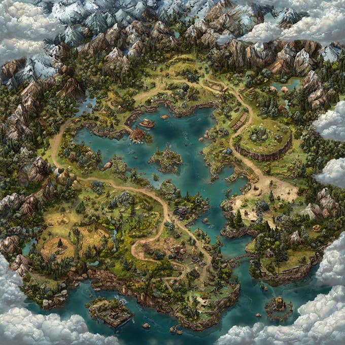 design create your fantasy map, world map, battle map dnd