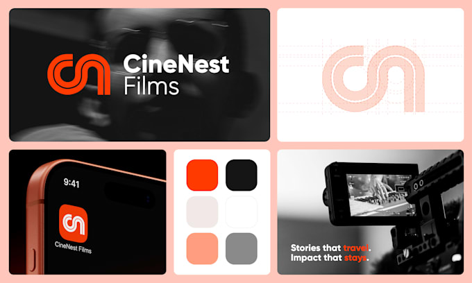 design a professional modern logo and brand identity