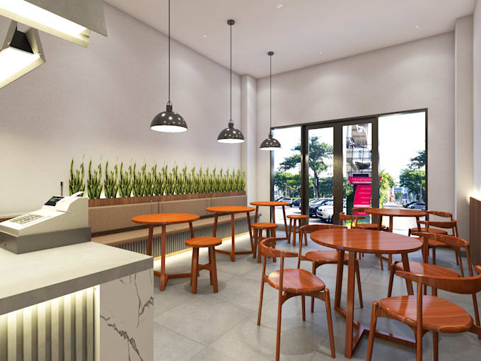 design and render for your cafe