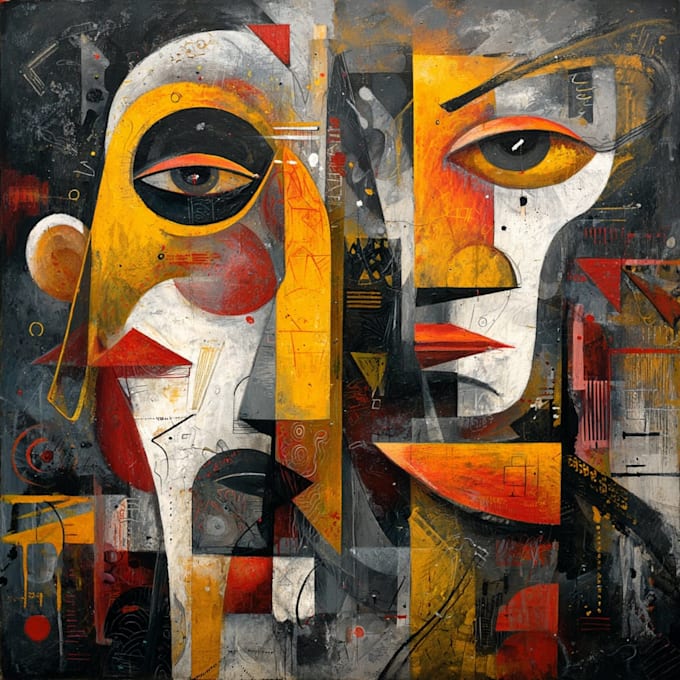 illustration expresionism art, graffity, abstract